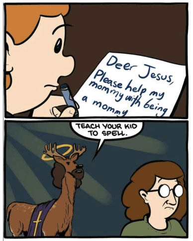 deer jesus funny meme