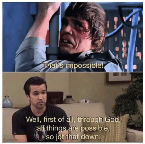 impossible possible god funny meme